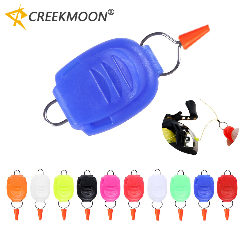 Fly Reel - 5/10/15 Stück aktualisierter Angelschnur-Stopper-Clip mit Silikon-Stecker