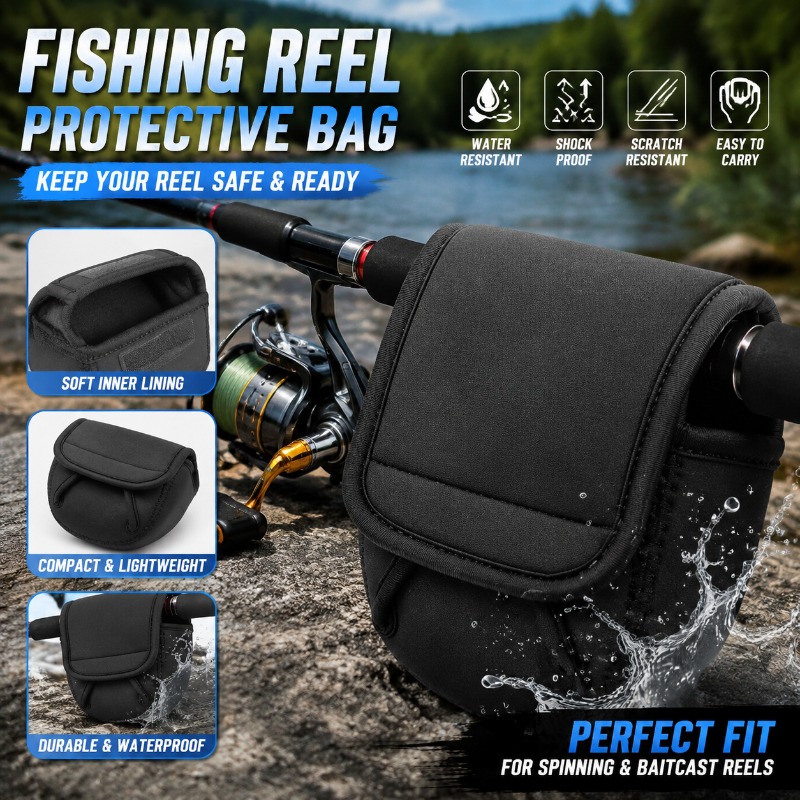 Fly Reel - Schutzhülle für Angelrollen, Tasche für Spinnrollen,