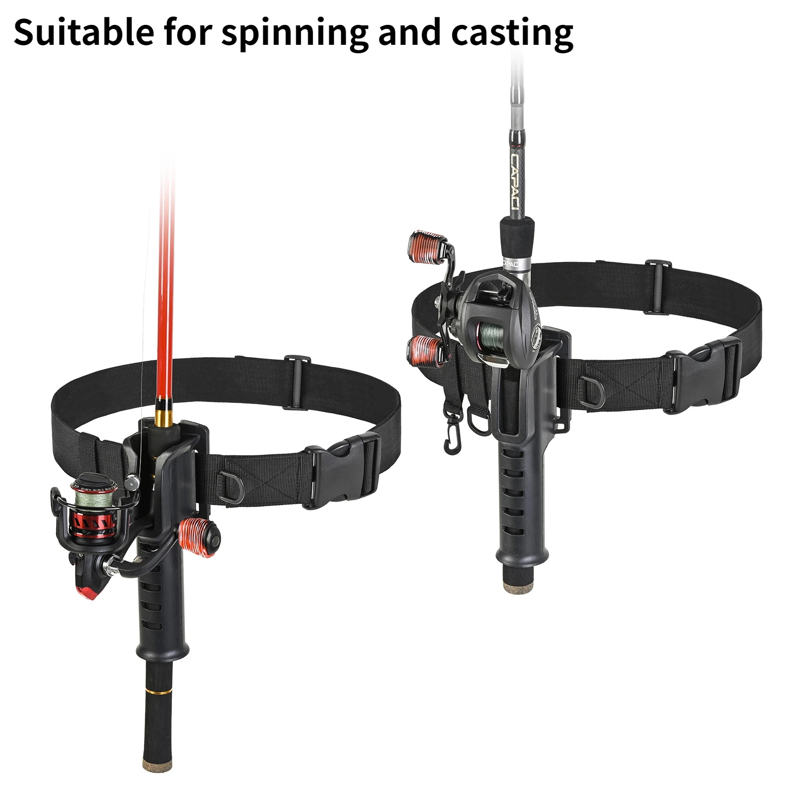 Hängende Angel gürtel halter v – Fly Reel Bewertung und Preis